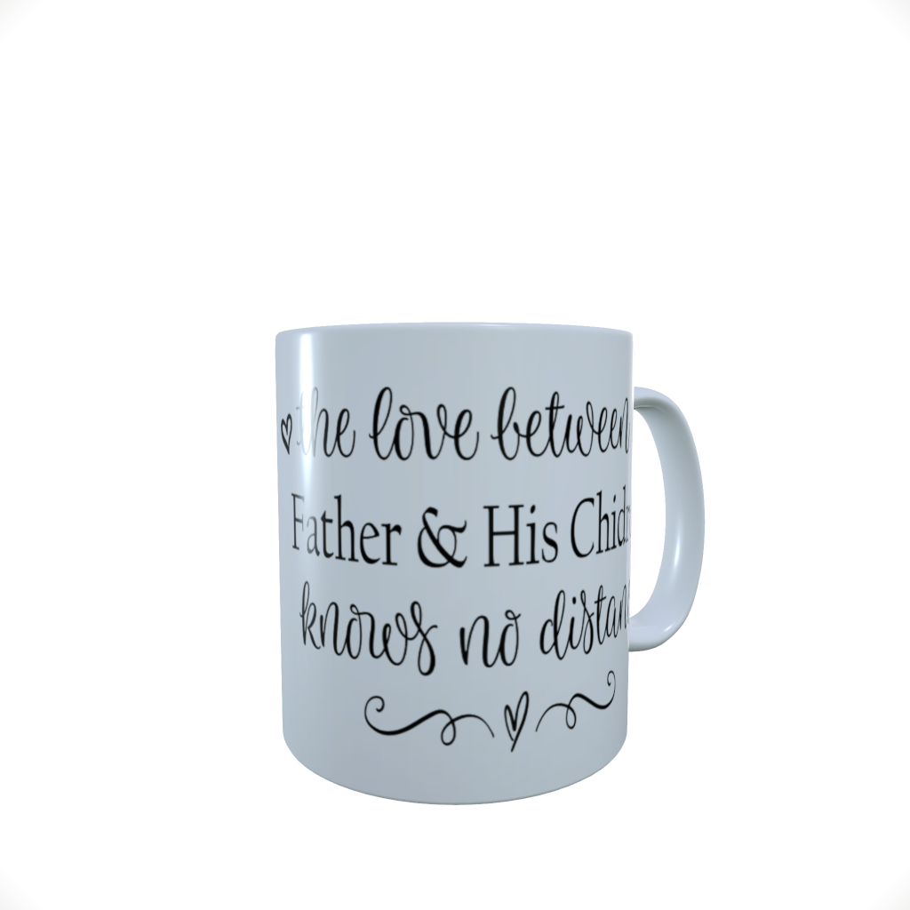 Father & Children Ceramic Mug, Custom Father and Child Mug